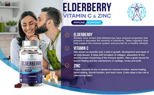Elderberry Immune Support with Vitamin C and Zinc - Gummies - Source Biology